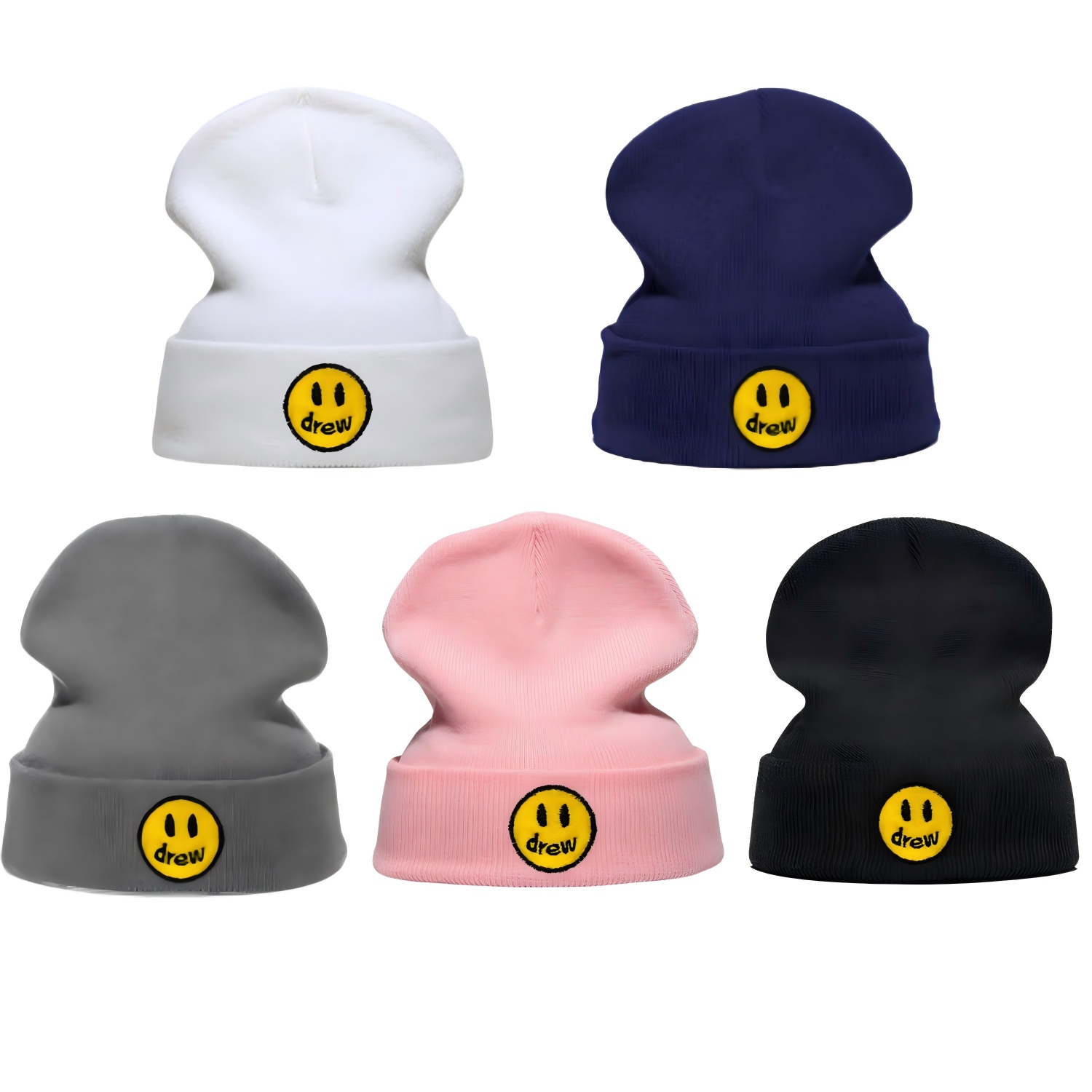 Beanie Cuffed Knit - 新作刺繍入りニットビーニー メンズ レディース 冬用 暖かい カフ付き
