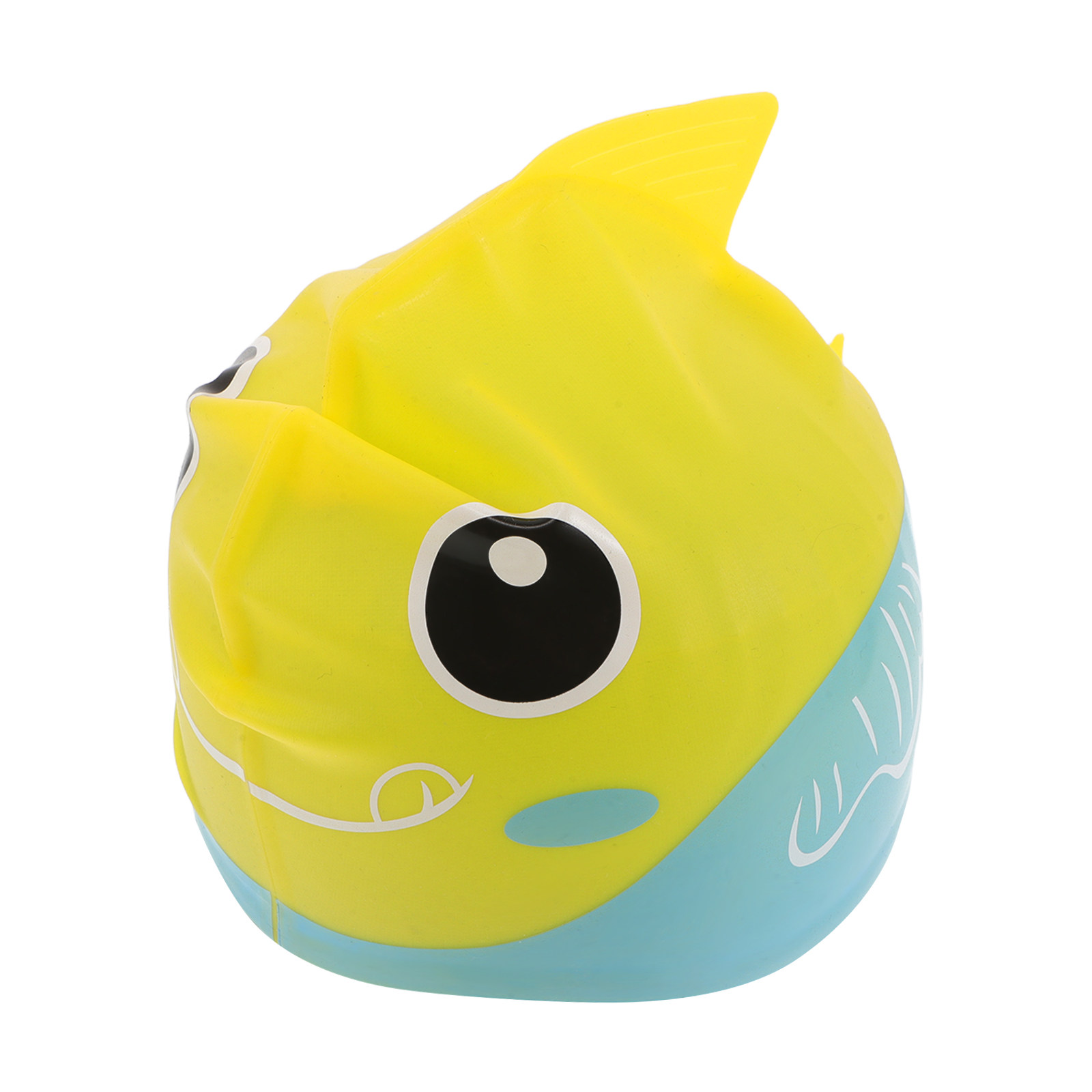 Swim Hat Silicone - シリコン製スイムキャップ。かわいい魚の柄で、快適な着け心地。防水性があり、耳を保護。レクリエーション用のプールパーティーや水泳に最適。