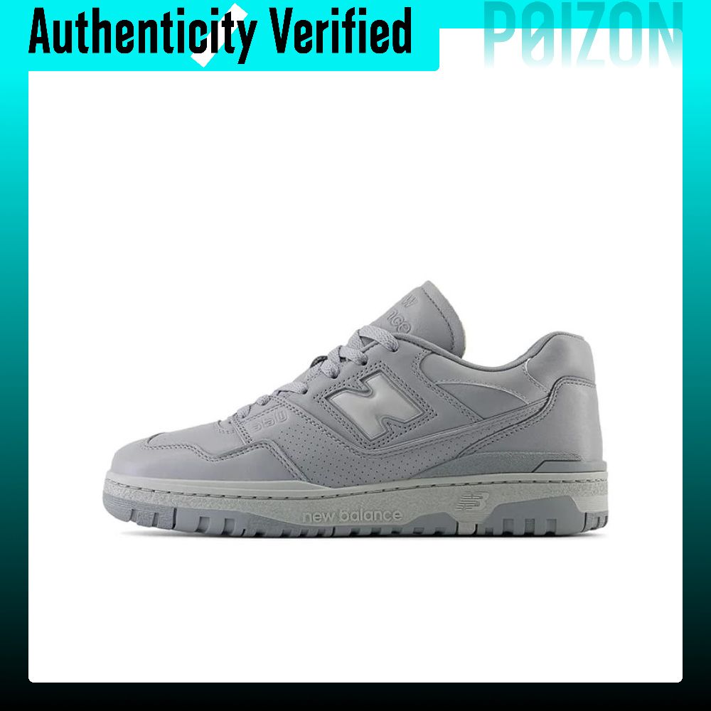 New Balance Shoes 550 - ニューバランス NB 550 スケートシューズ、男女兼用、ローカット、グレーとブルーの配色、BB550MCB