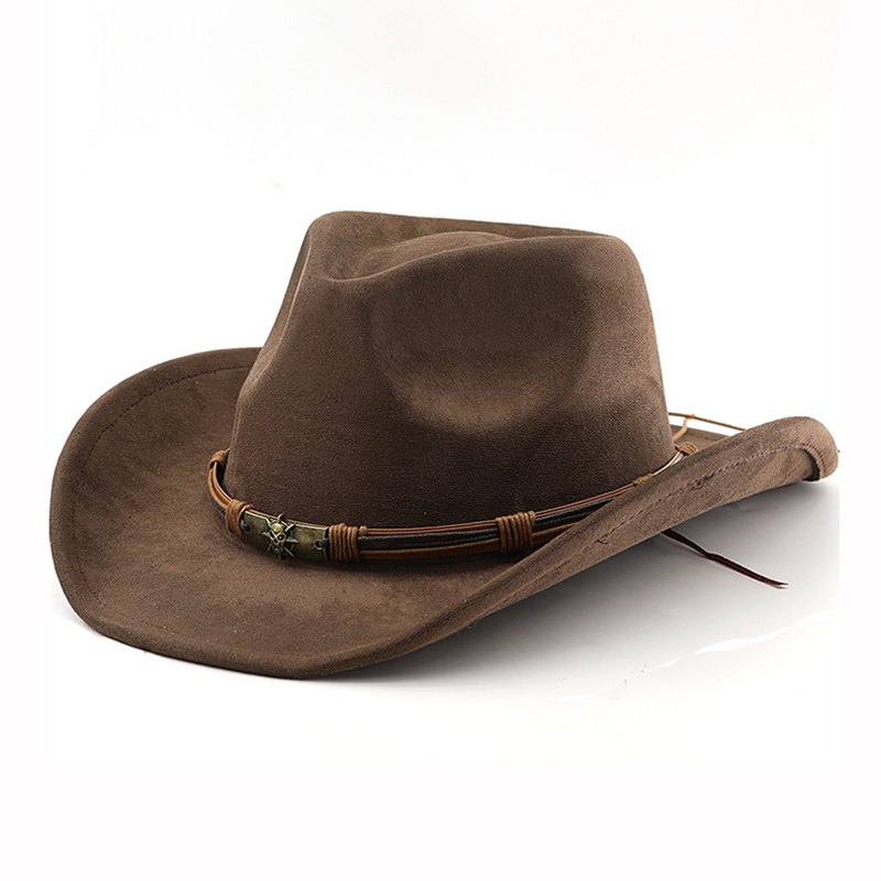 スエード製ウエスタンカウボーイハット メンズ レディース ヴ - Cowboy Hat Straw のレビューと価格