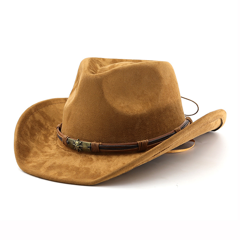 スエード製ウエスタンカウボーイハット メンズ レディース ヴ - Cowboy Hat Straw のレビューと価格