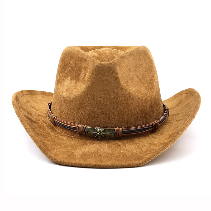 スエード製ウエスタンカウボーイハット メンズ レディース ヴ - Cowboy Hat Straw のレビューと価格