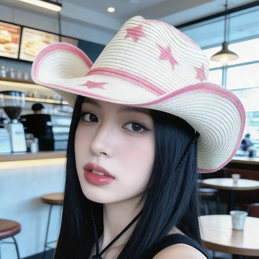 通気性のあるウェスタンカウボーイハット、つば広折りたたみ式サ - Cowboy Hat Straw のレビューと価格