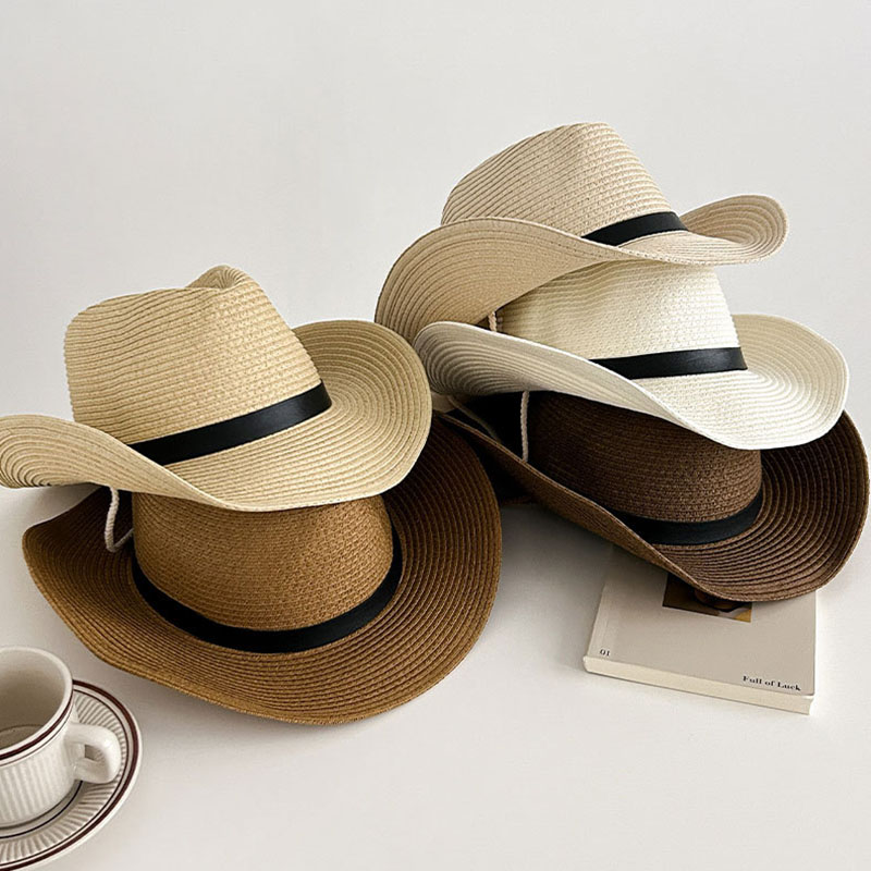 熱い販売春ウエスタンカウボーイキャップ麦わら帽子 UV 保護 - Cowboy Hat Straw のレビューと価格