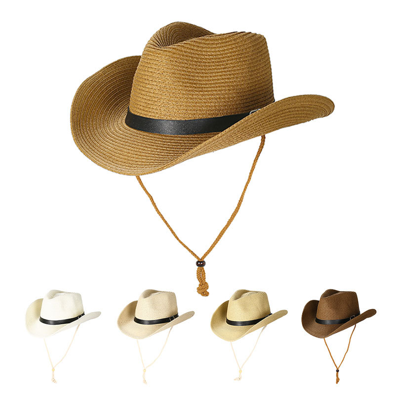 熱い販売春ウエスタンカウボーイキャップ麦わら帽子 UV 保護 - Cowboy Hat Straw のレビューと価格