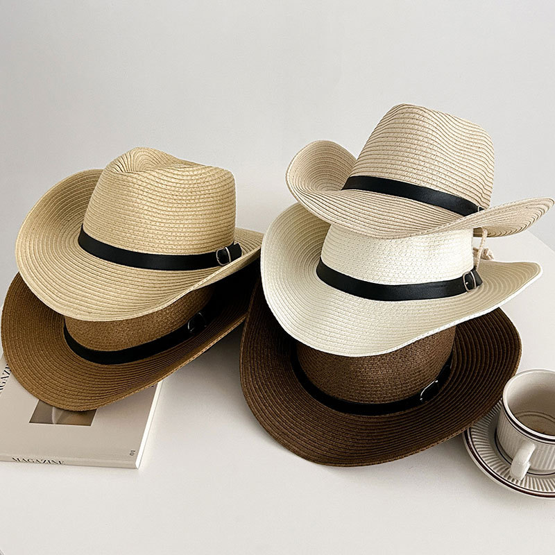 熱い販売春ウエスタンカウボーイキャップ麦わら帽子 UV 保護 - Cowboy Hat Straw のレビューと価格