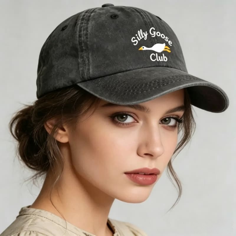 プリントウォッシュドコットン製調節可能なベースボールキャップ - Golf Cap Dad のレビューと価格
