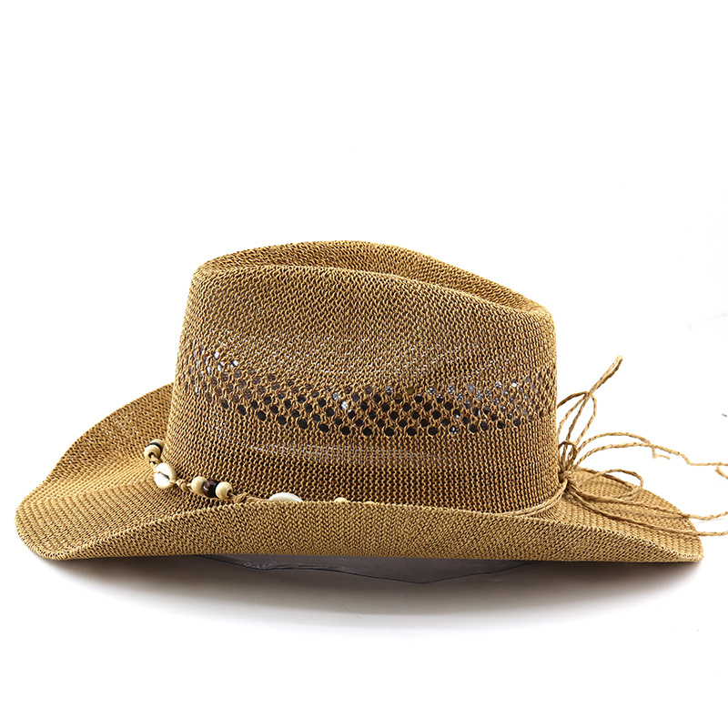 2026 新しい夏中空アウト通気性のある麦わら帽子フェドーラ - Cowboy Hat Straw のレビューと価格