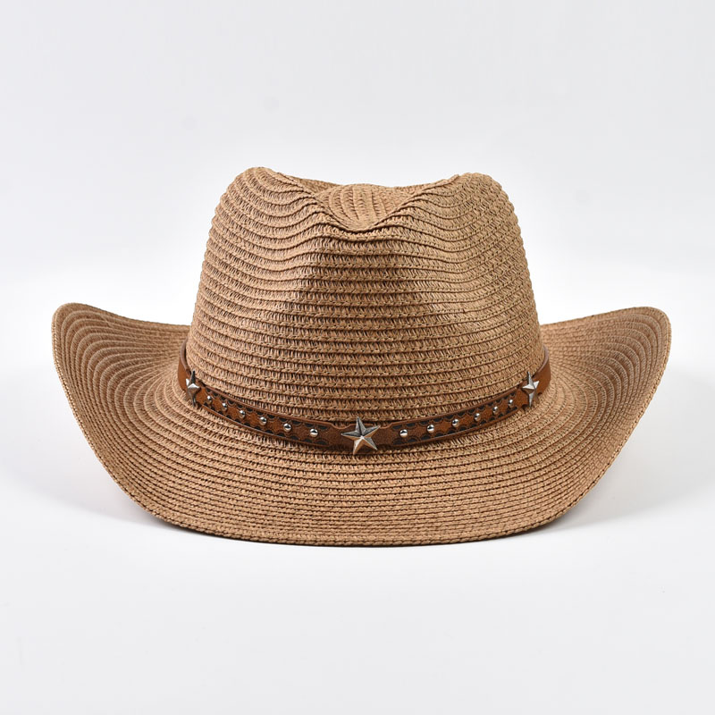 レディース麦わらウエスタンカウボーイハット折りたたみ式ワイド - Cowboy Hat Straw のレビューと価格