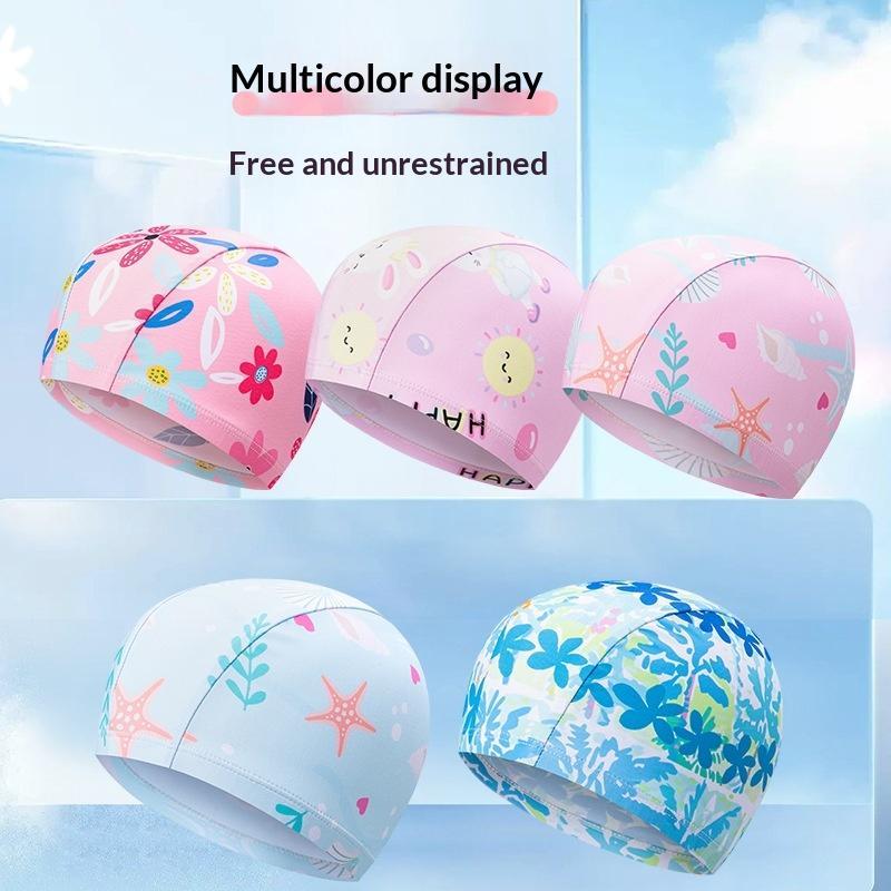 子供用 漫画柄 スイムキャップ 伸縮性 防水 スイミングハッ - Swim Hat Silicone のレビューと価格